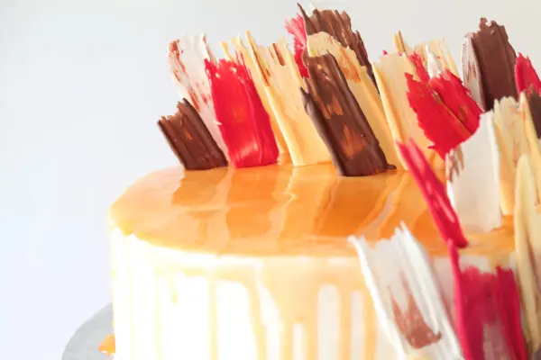 Chocolate Brushstroke Cake